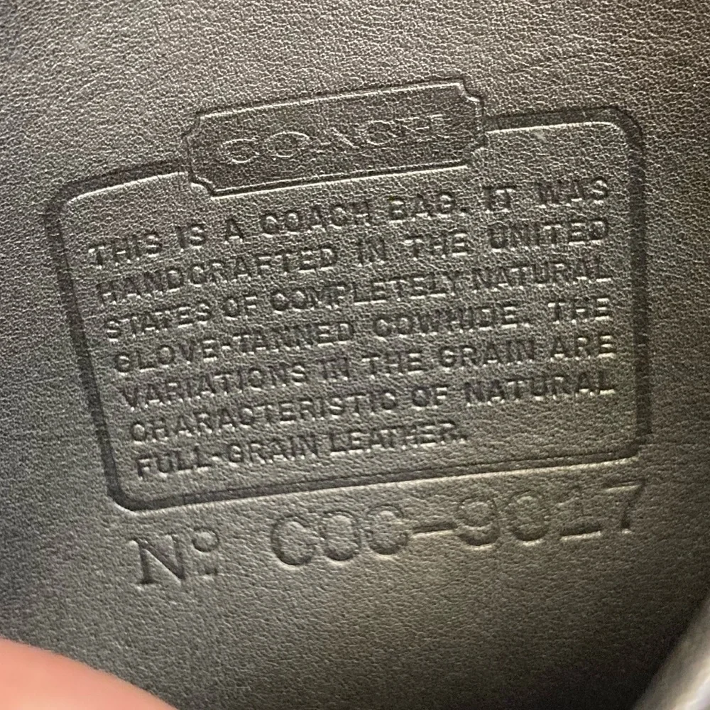 Coach 9017 vintage black leather Abbie crossbody